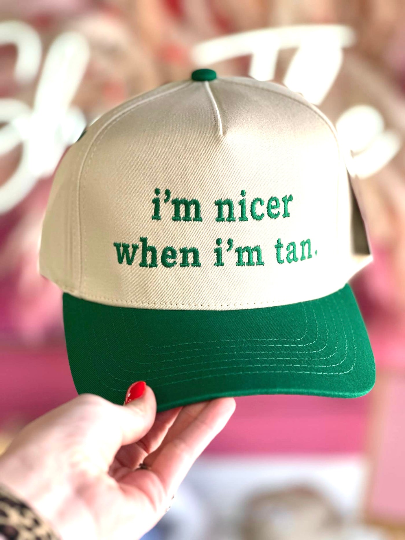I'm Nicer When I'm Tan Trucker Hat