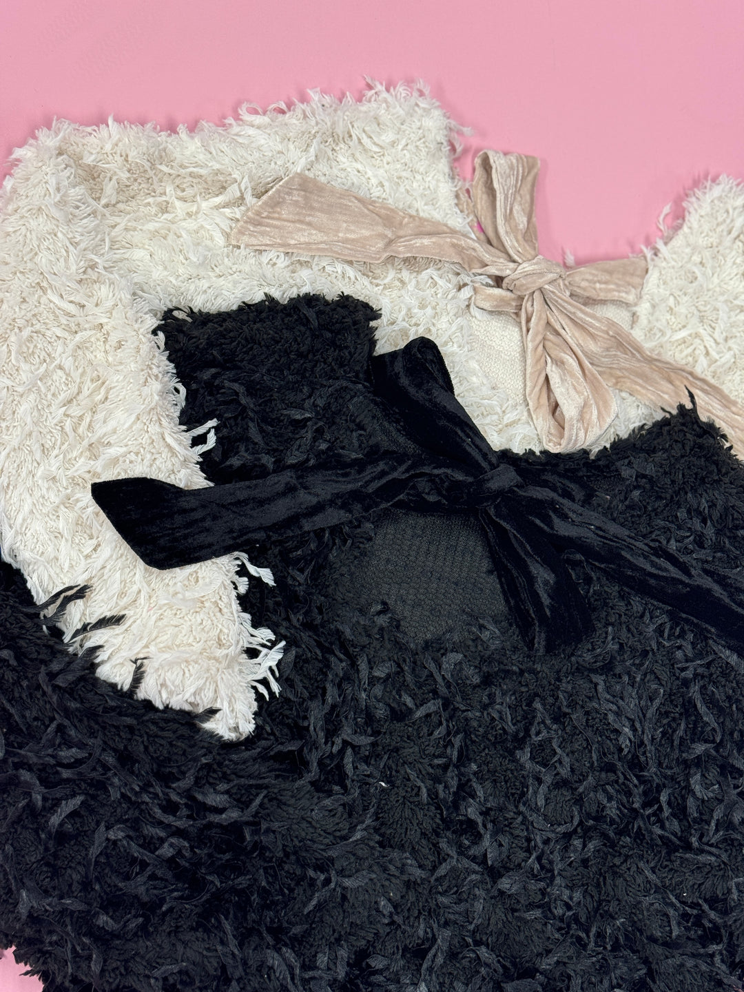 The Luna Velvet Bow Sweater