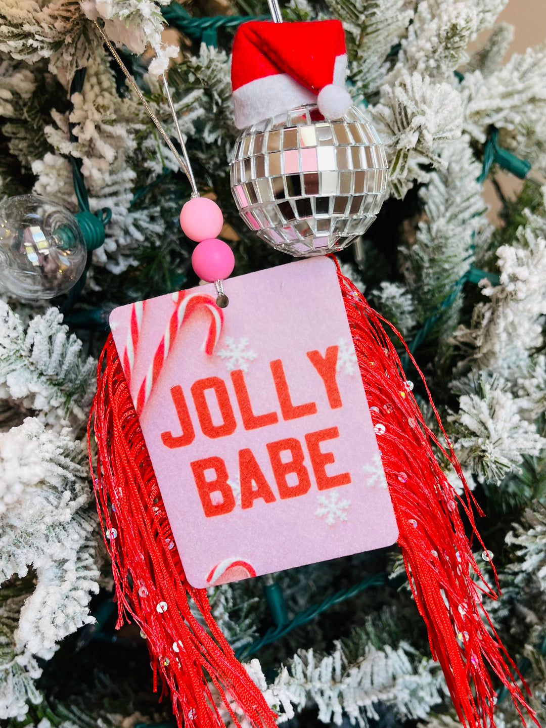 Santa Disco Car Charm