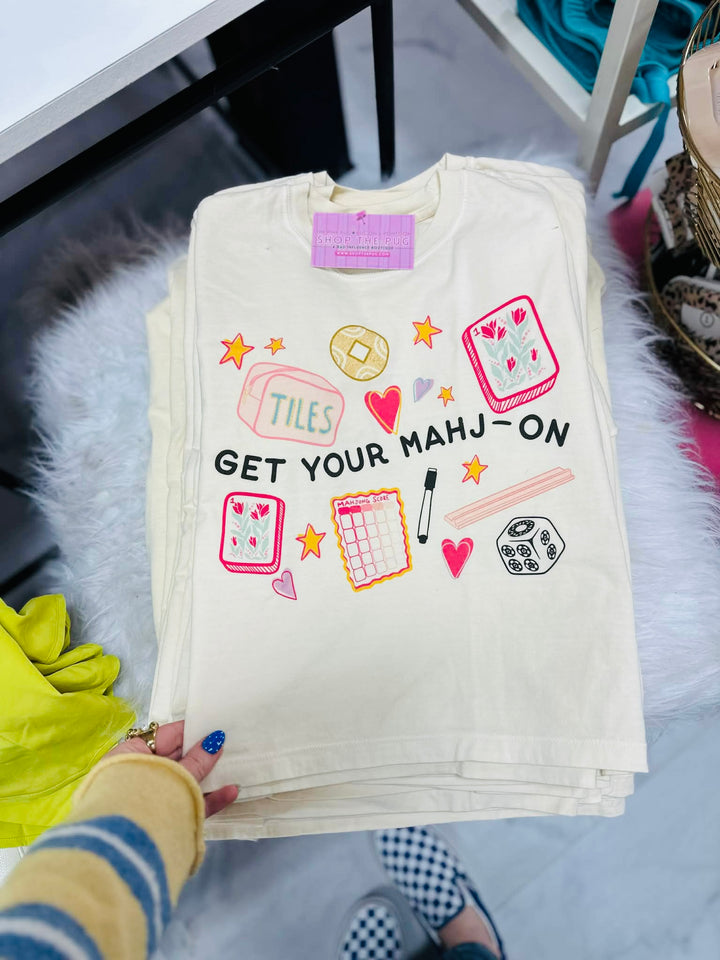 Get Your Mahj-On Crop Tee