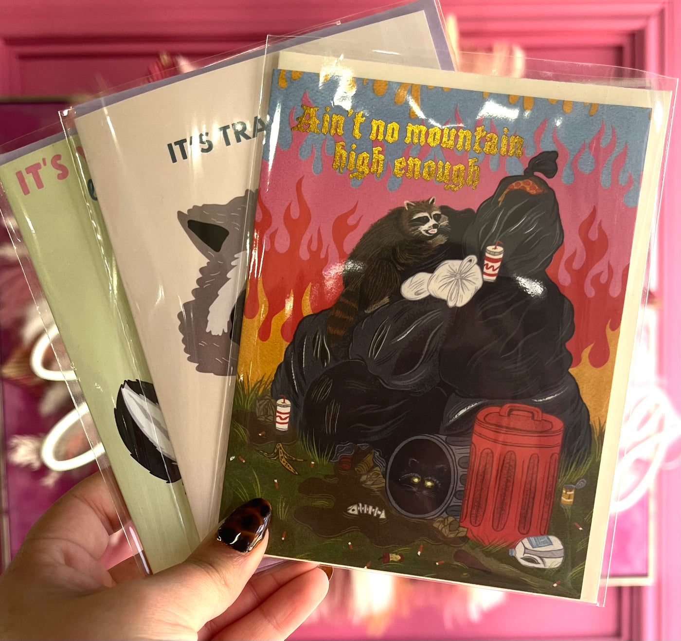 Raccoon Fun Congratulations Greeting Card