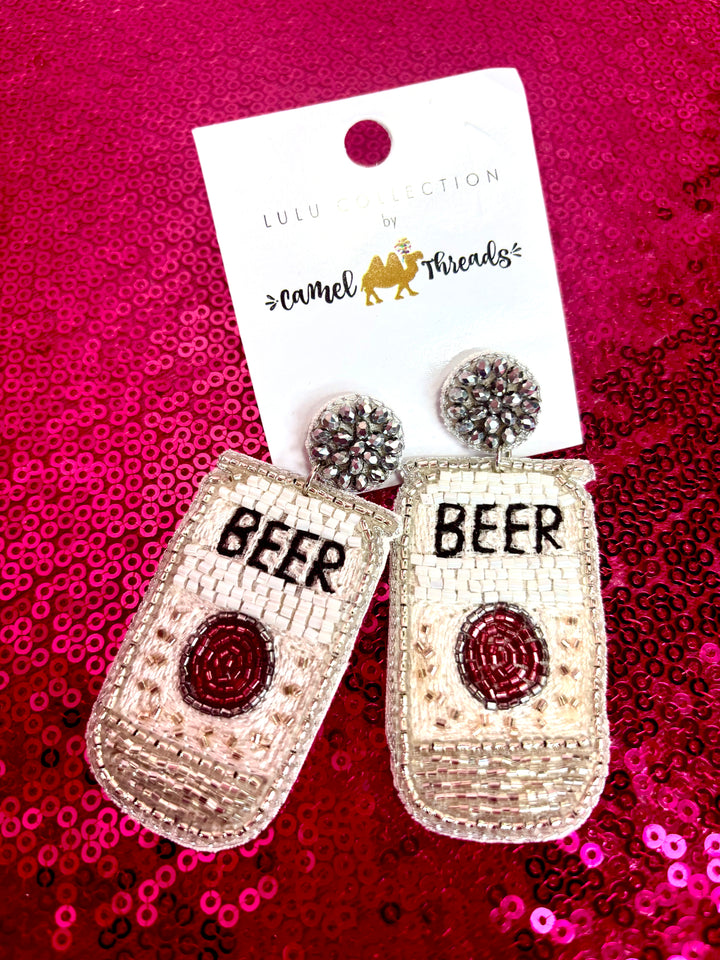Beer Beaded Earrings