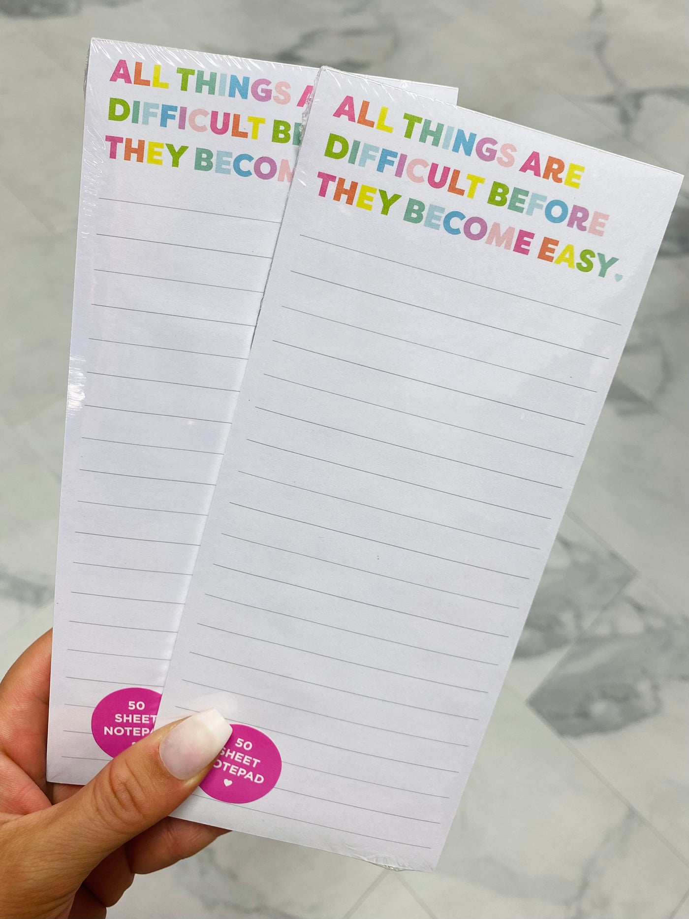All Things Are Difficult List Pad