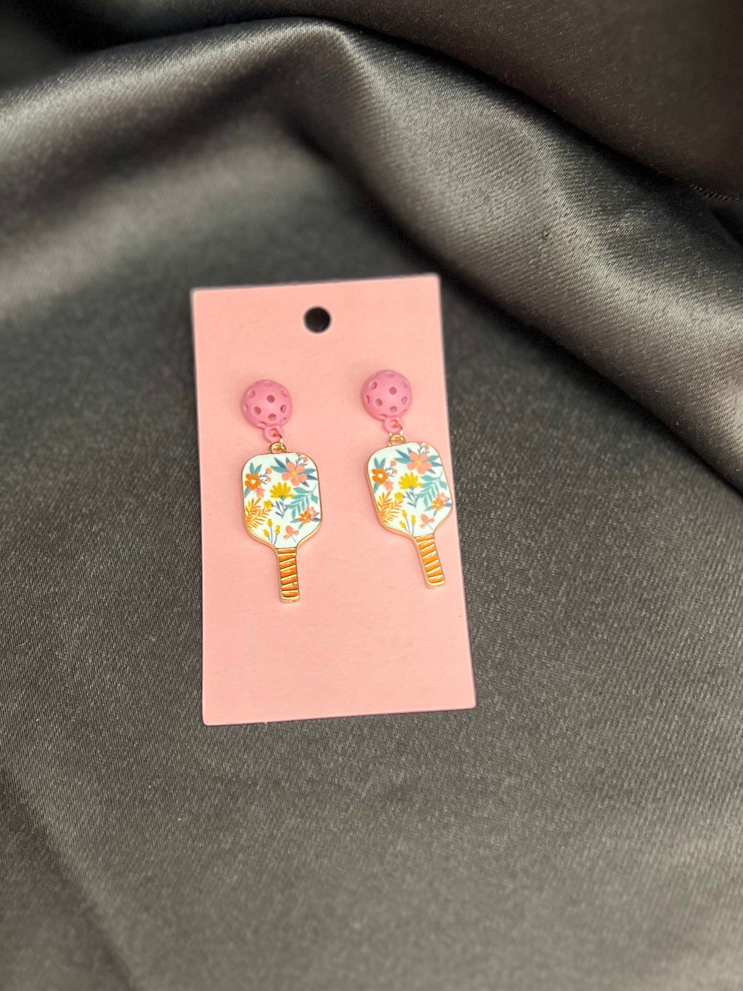 Flower Pickleball Earrings