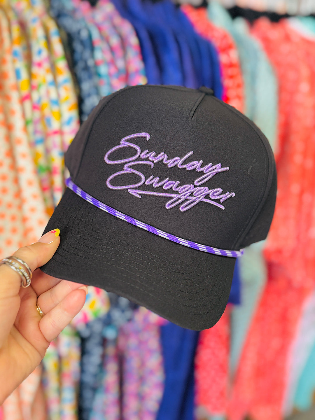 Obsidian Snapback Rope Hat