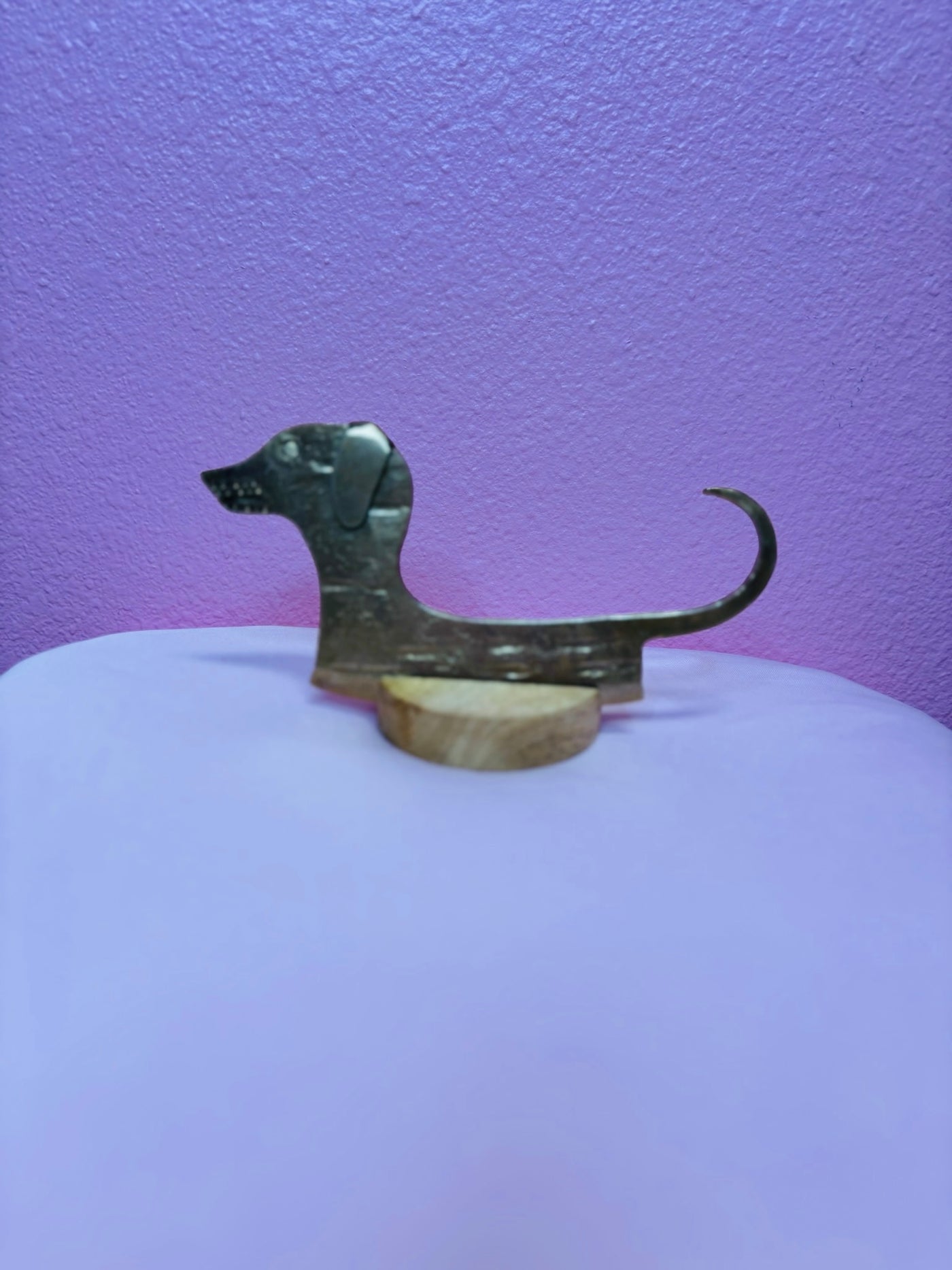 Rustic Dog-Shaped Cheese Knife with Mango Wood Stand