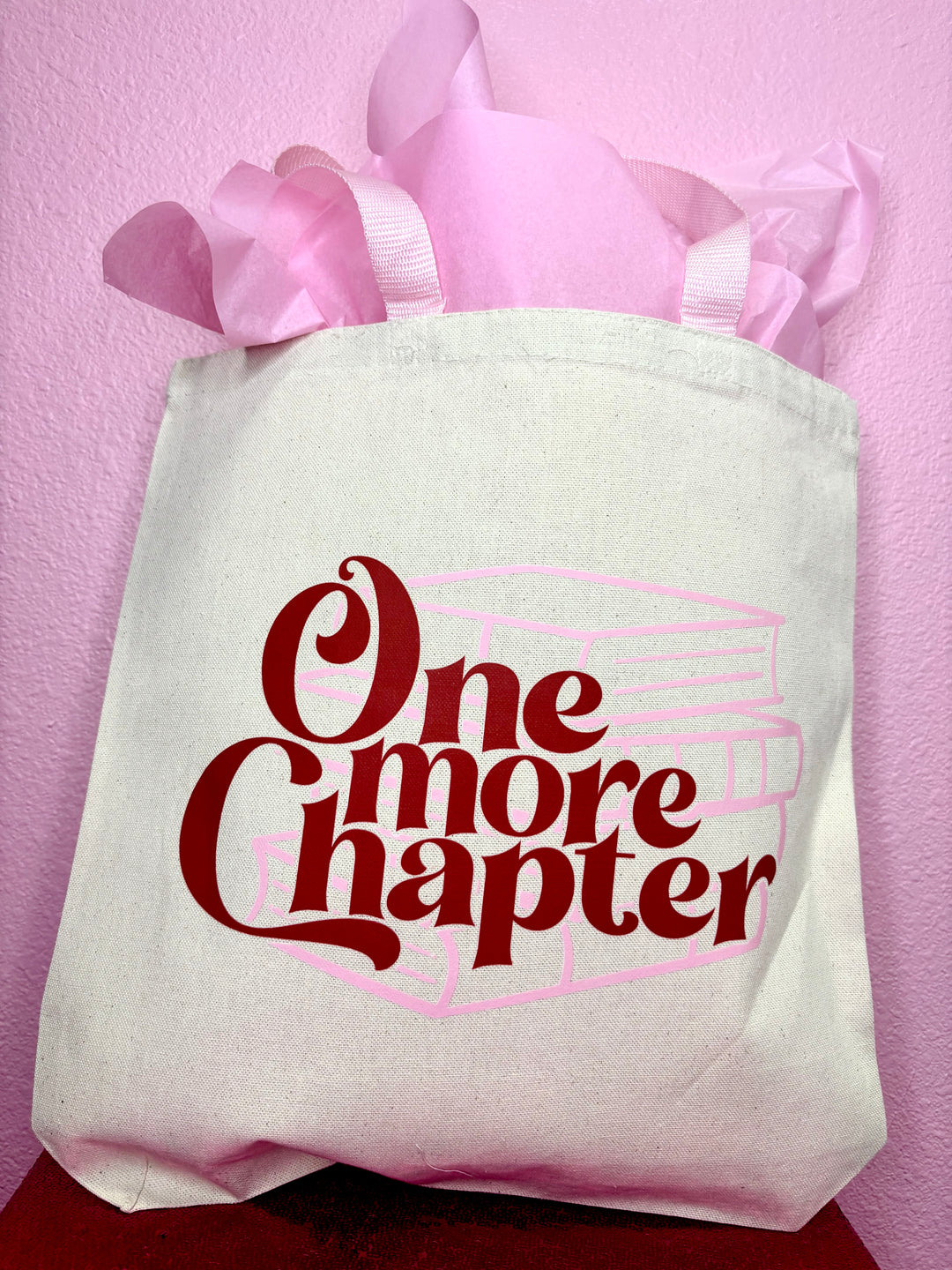 One More Chapter Canvas Tote