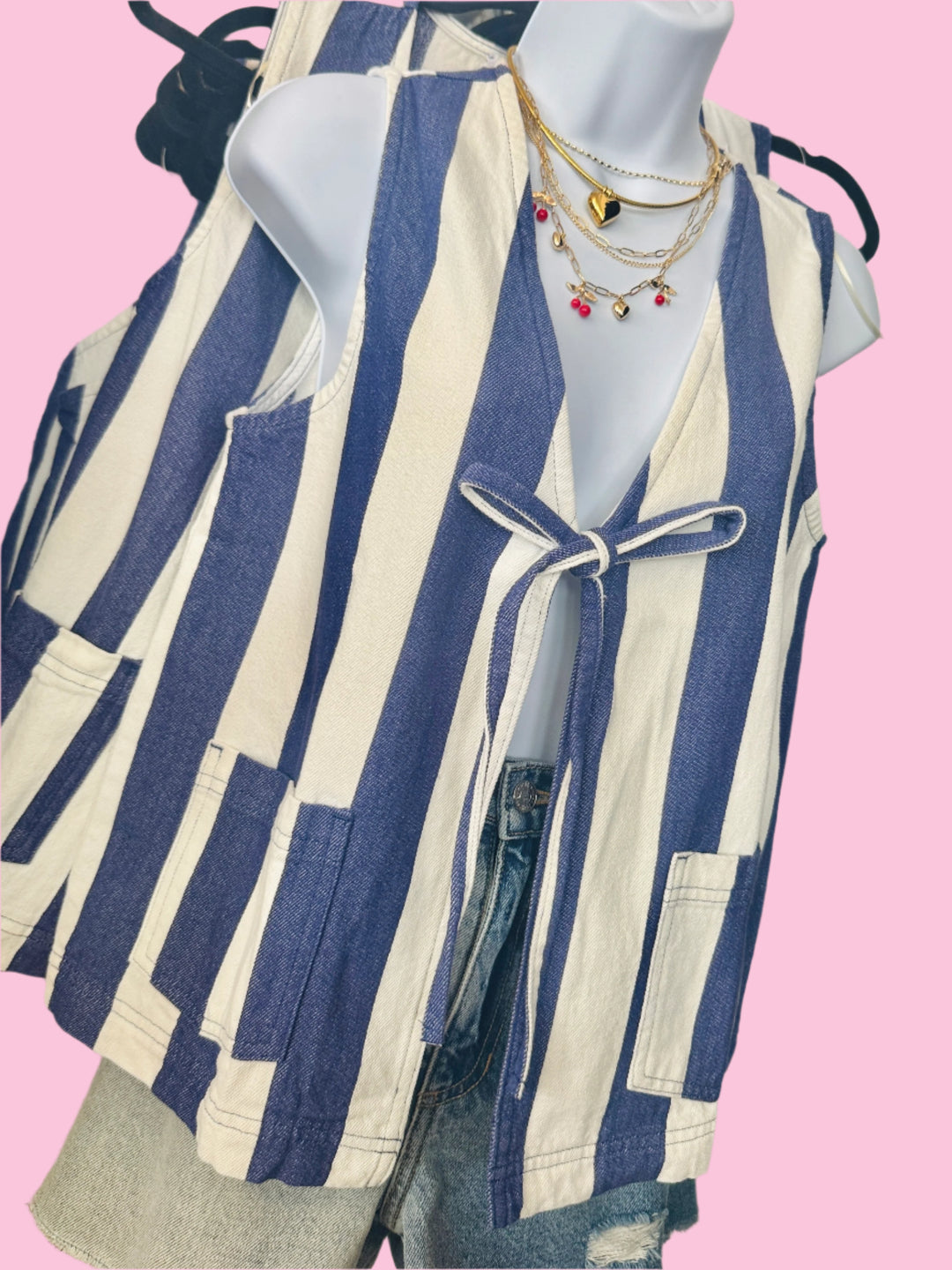 The Pheobe Stripe Vest