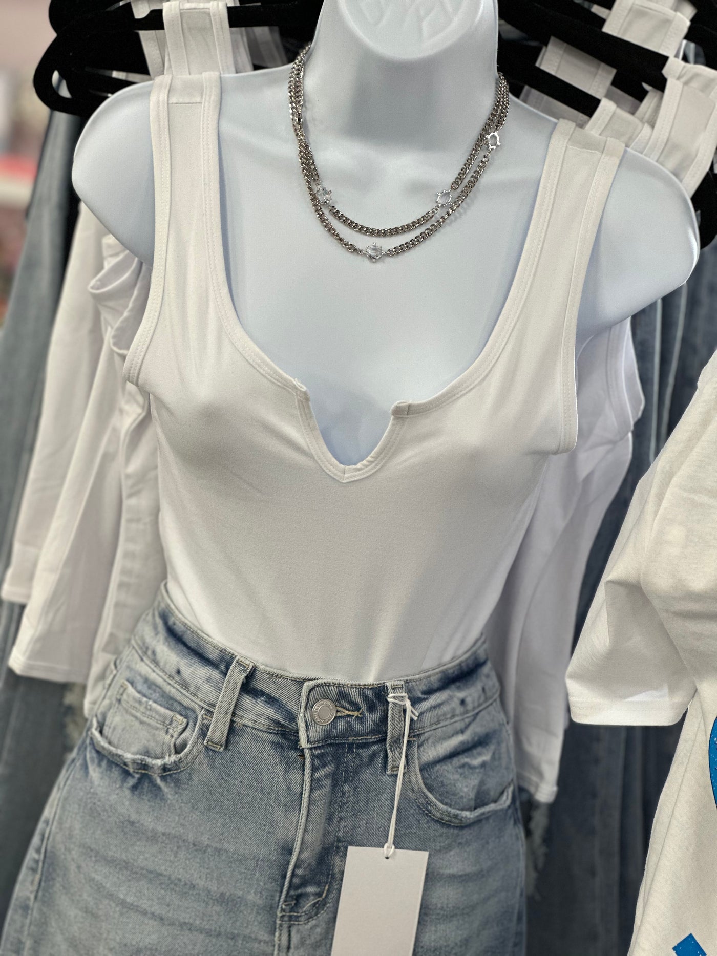 Split Neck Bodysuit