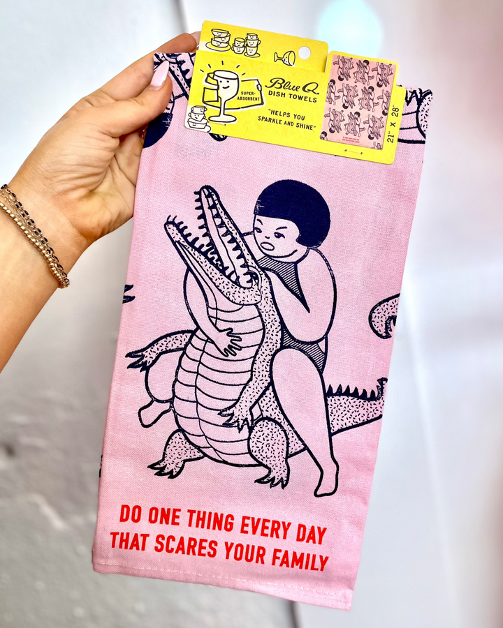 Scares Your Family Dish Towel