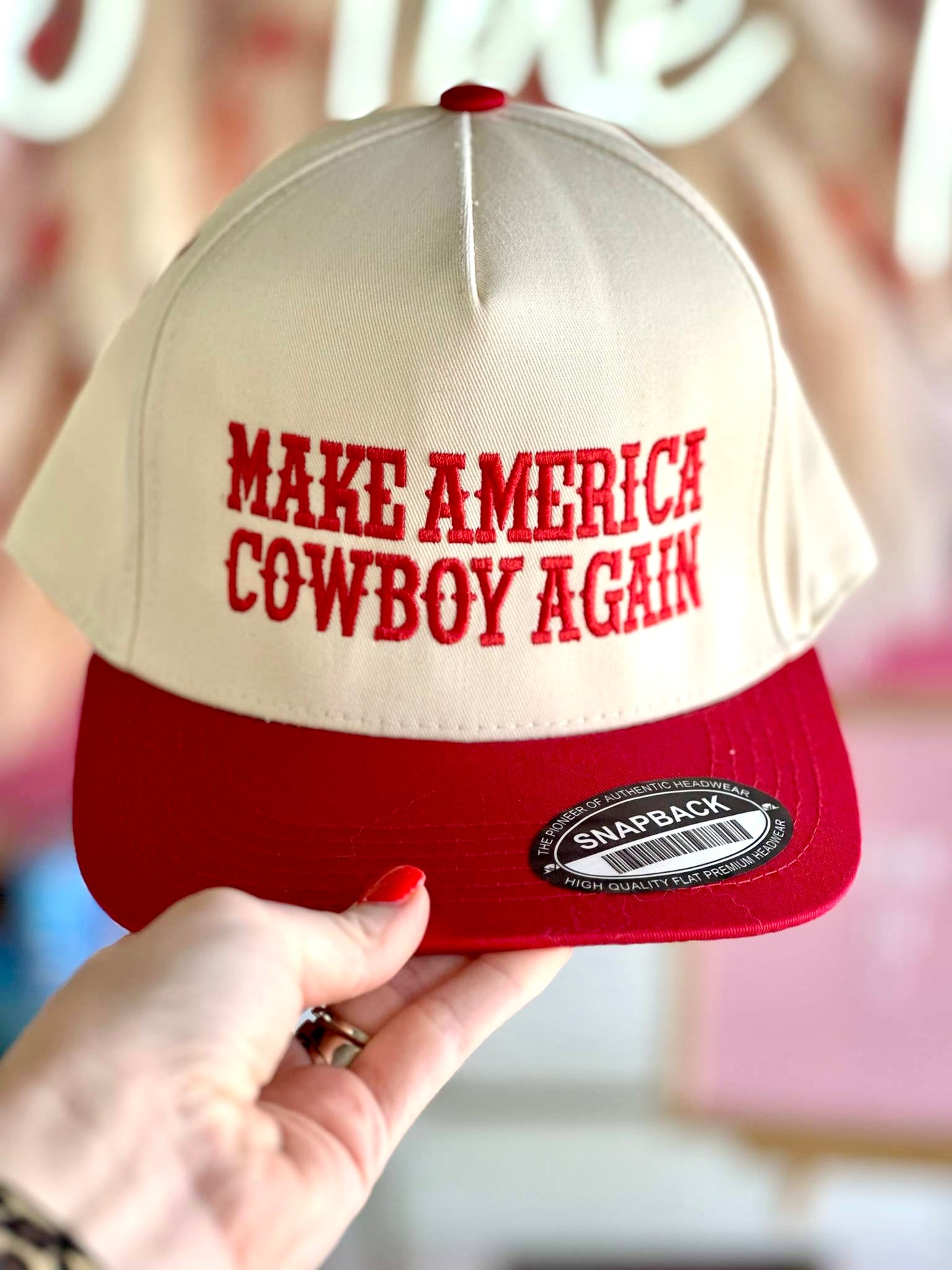 Make America Cowboy Again Canvas Trucker Hat