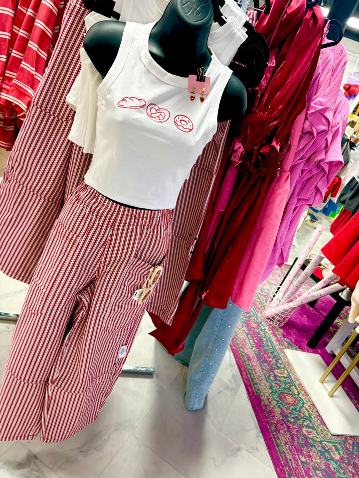 Cafe Cutie Embroidered Tank