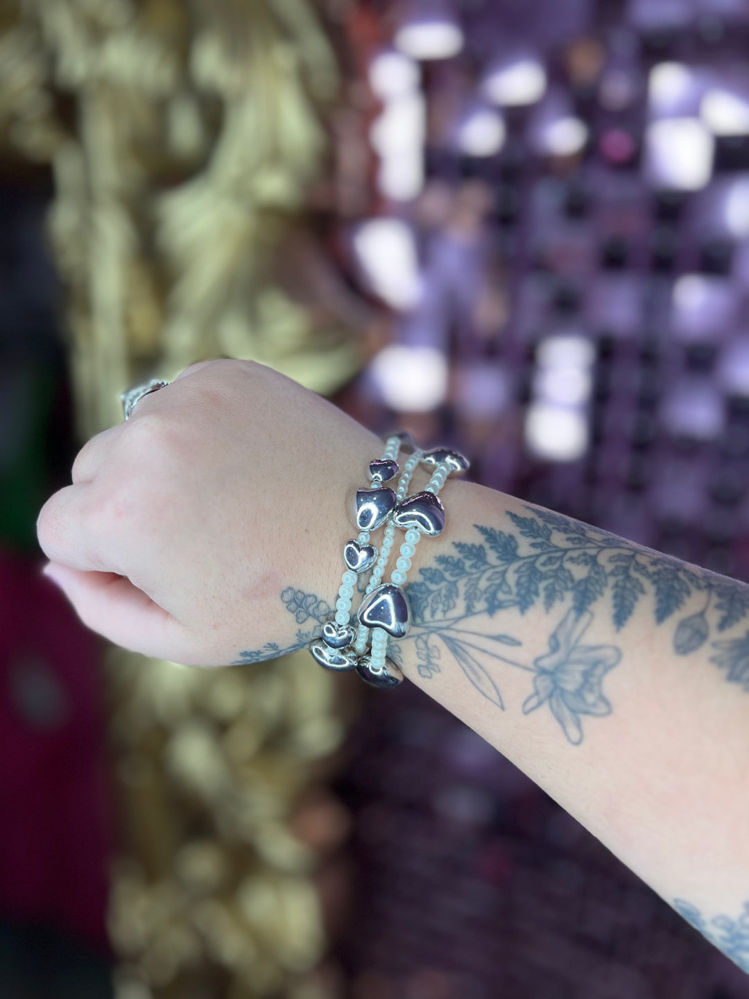 Love on Top Silver Bracelet Stack