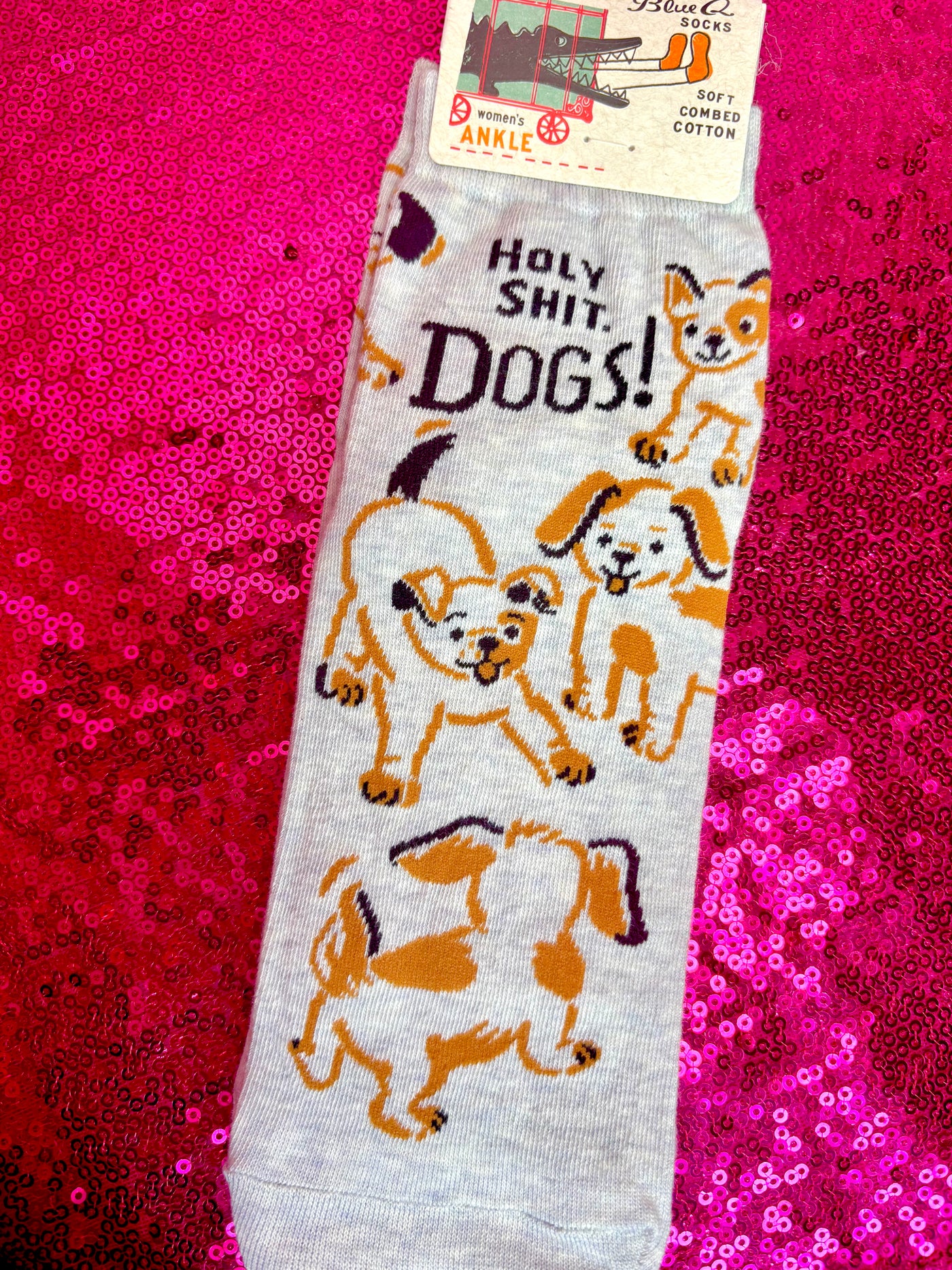 Holy Shit Dogs Ankle Socks
