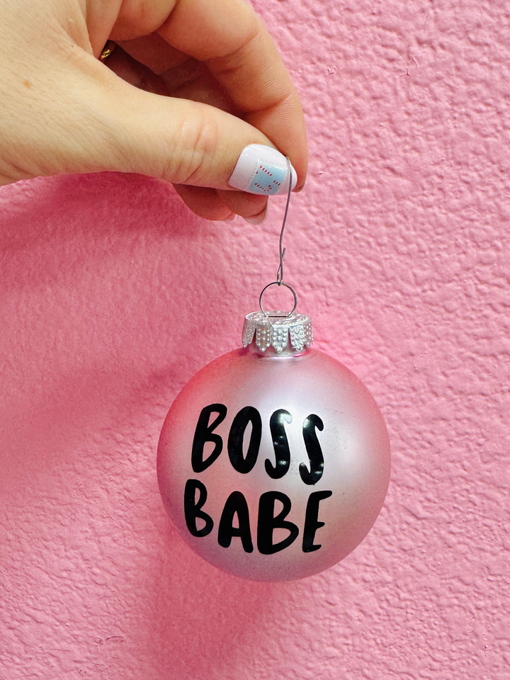 Vintage Sassy Glass Ornaments