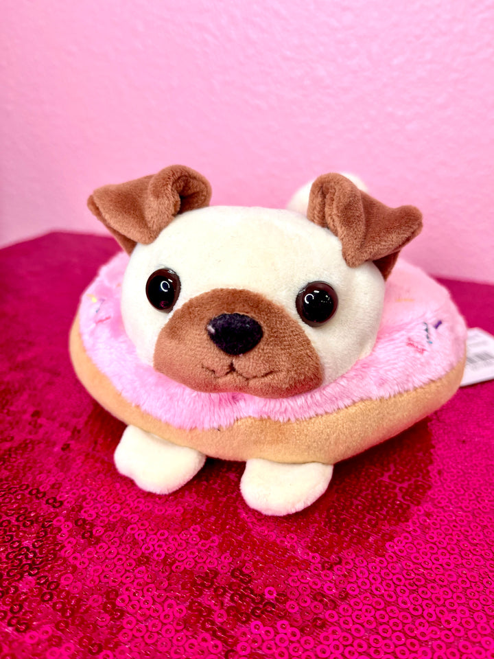 Pug Donut Stuffed Animal