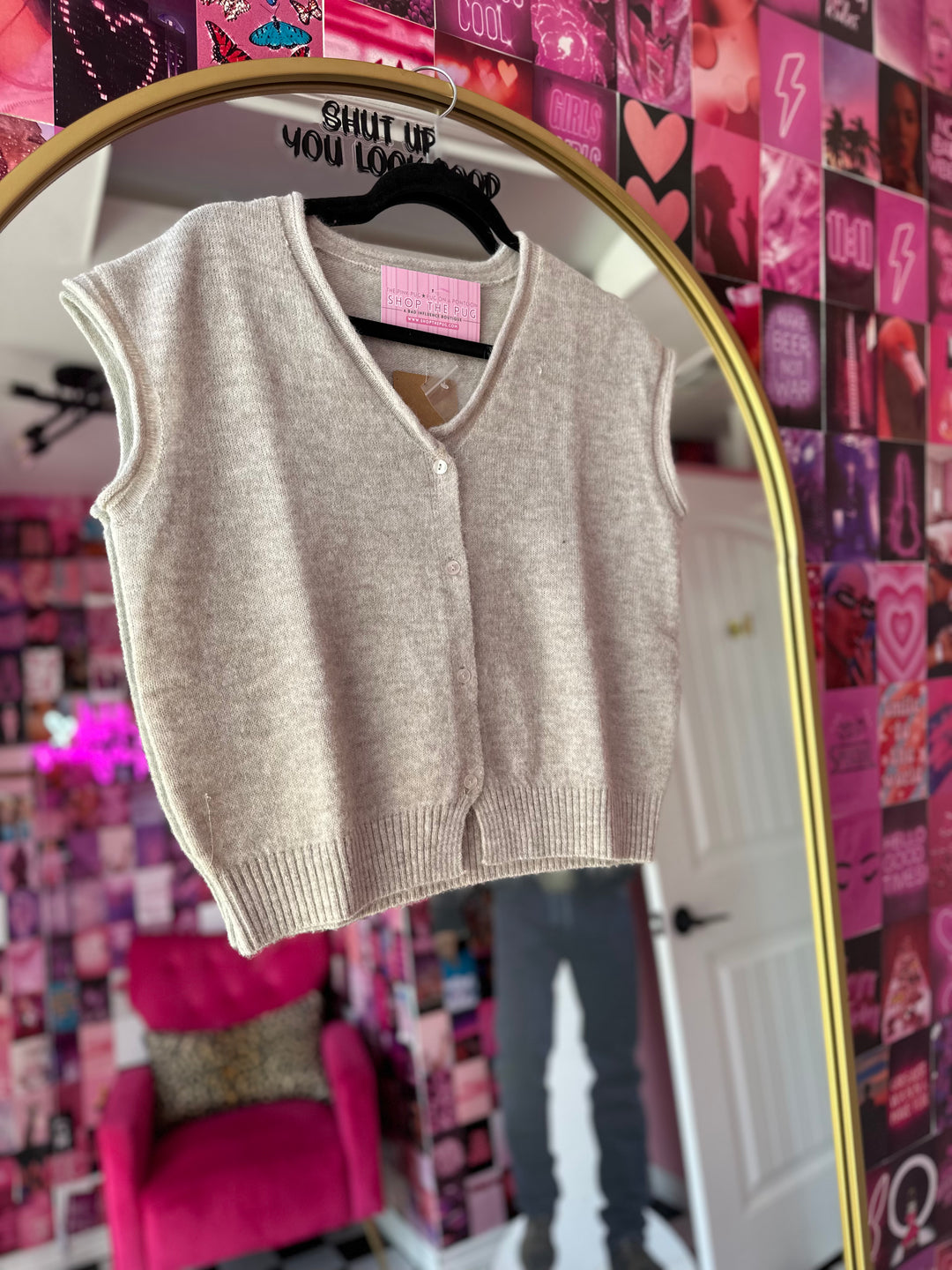 Charlotte Sleeveless Cardigan