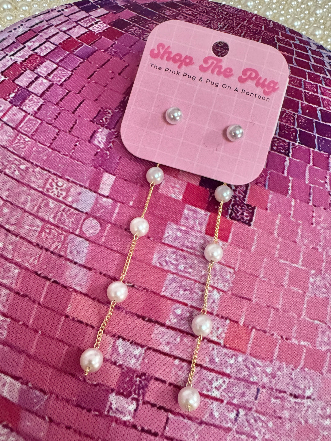 Pearl Drop Dangle Earrings