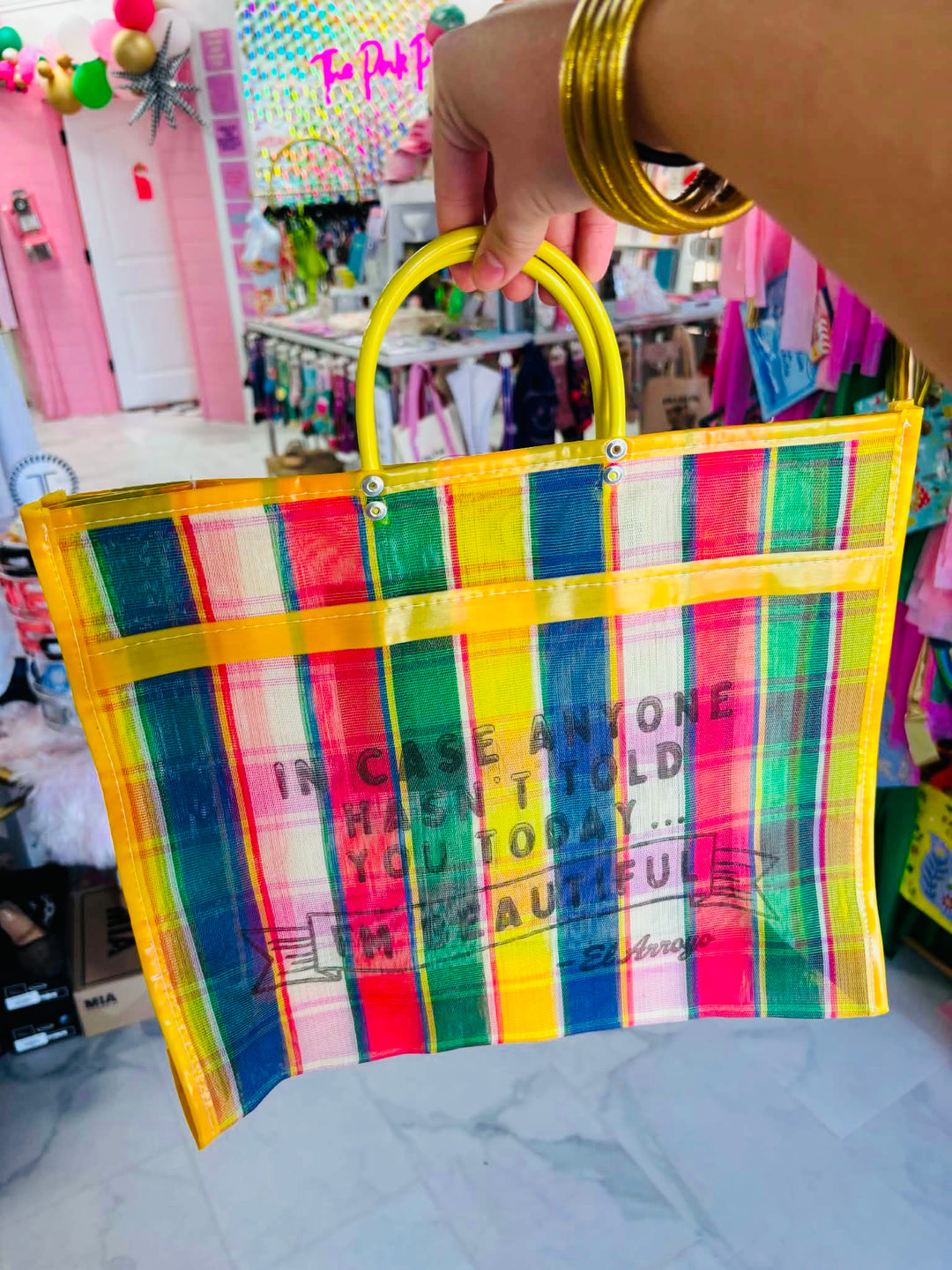 I'm Beautiful Mesh Tote