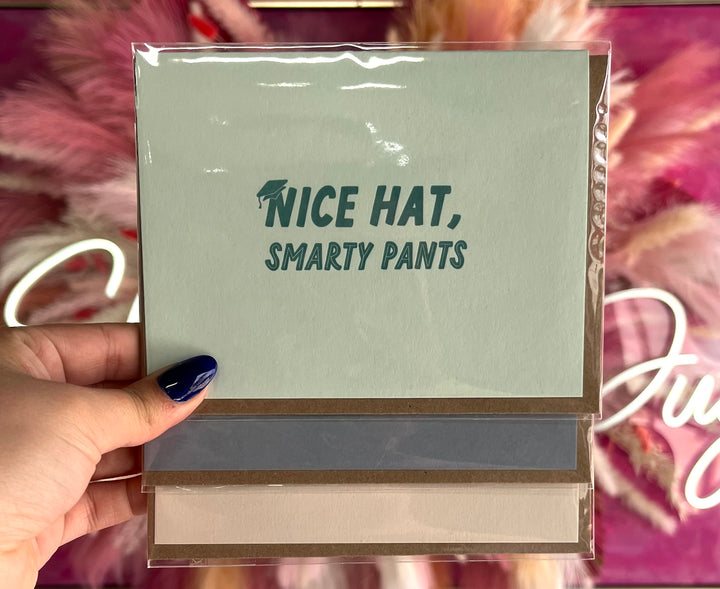 Nice Hat Graduation Greeting Card