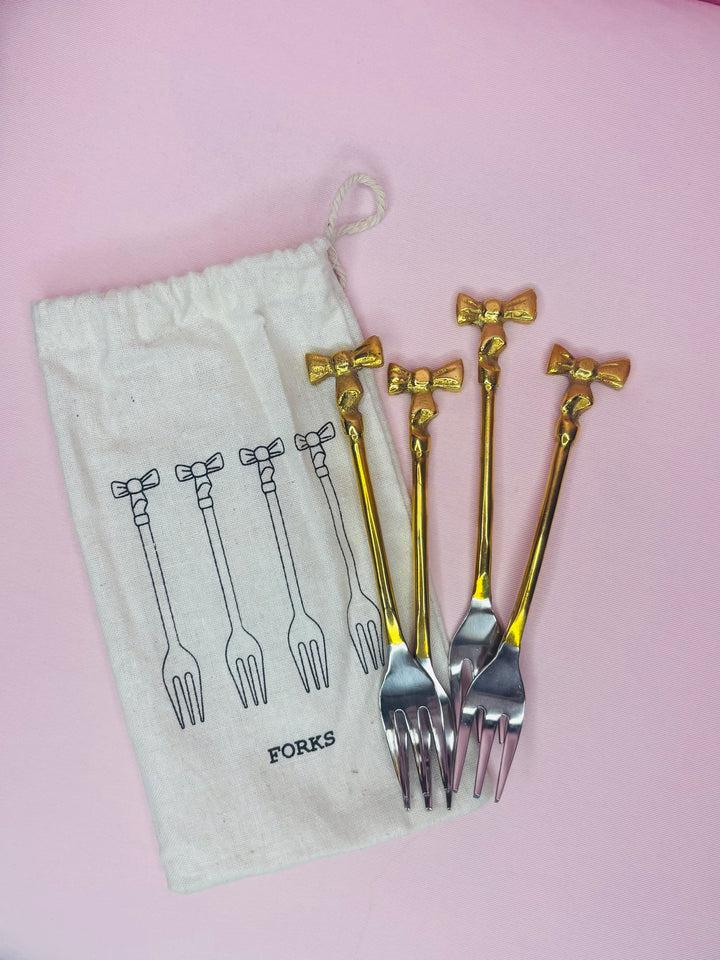 Put A Bow On It Appetizer Forks