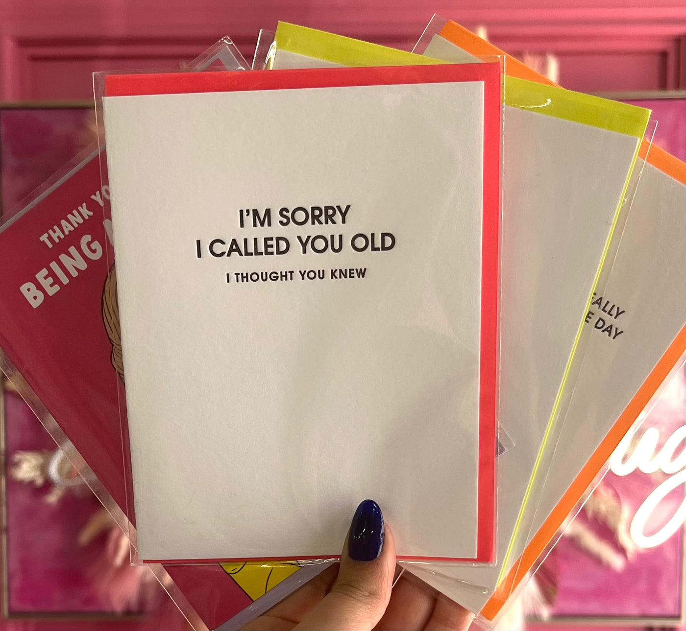 I'm Sorry I Called You Old Birthday Card