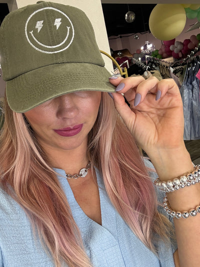 Lightning Happy Cap
