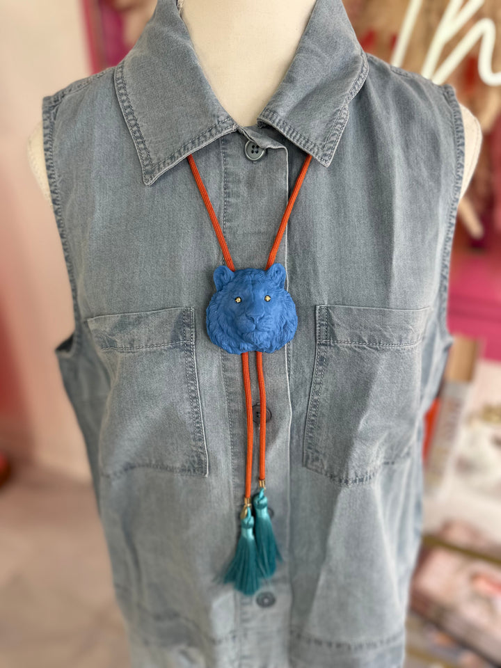 Eye Of The Tiger Tassel Bolo