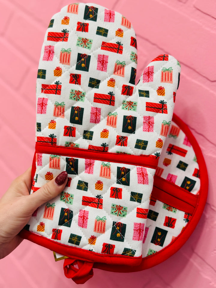 Potholder Set Deck the Halls