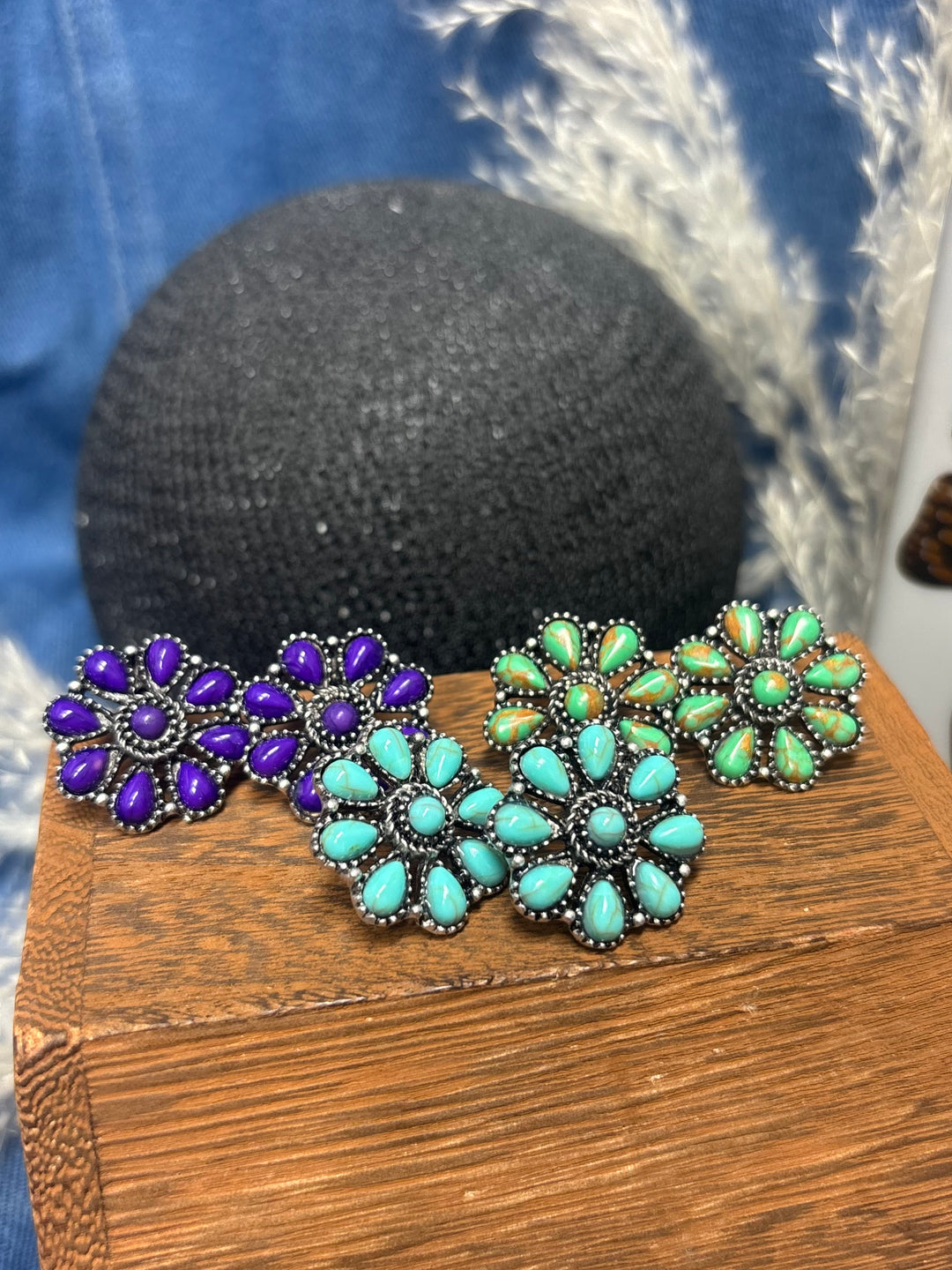 The Flora Turquoise Earrings
