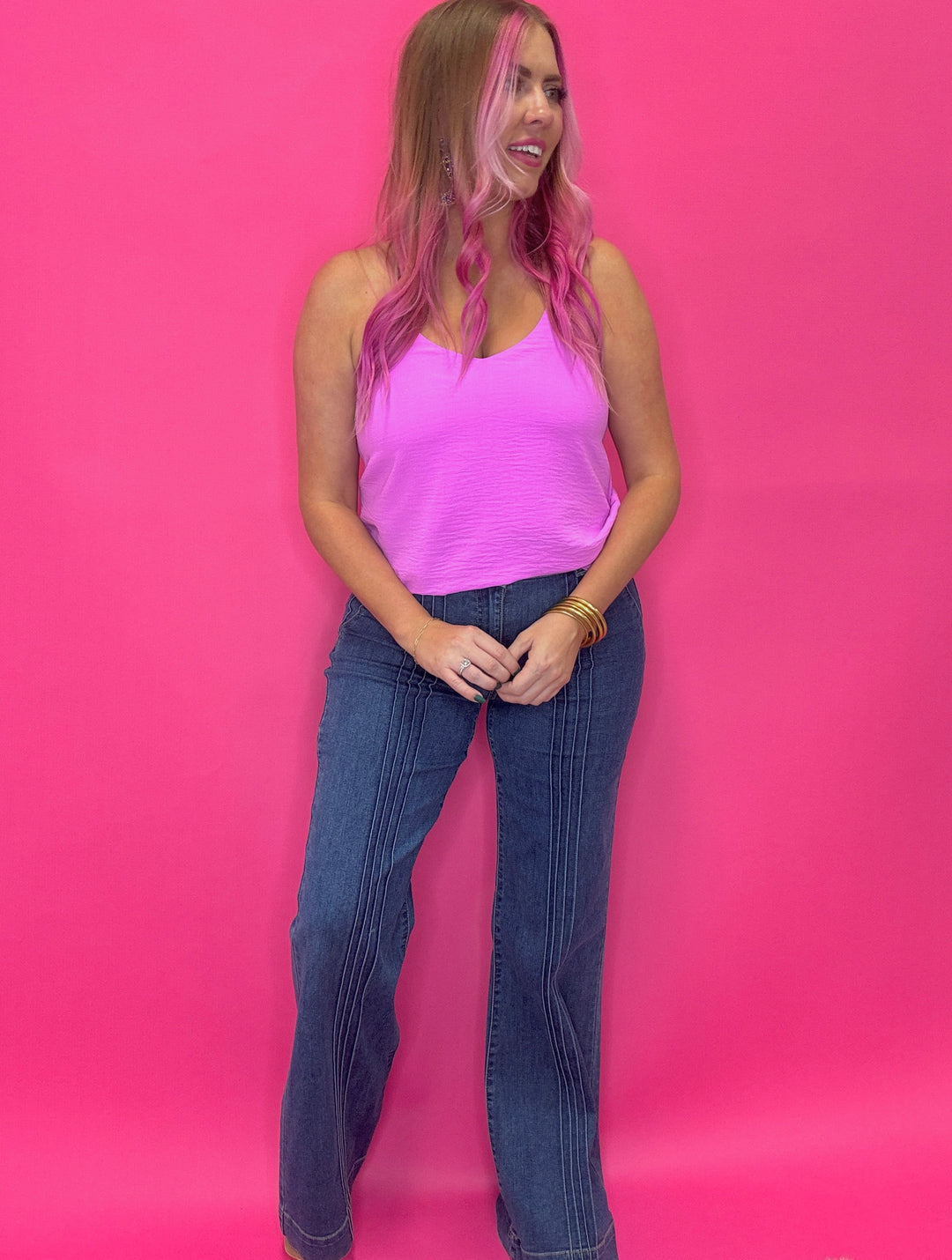 The Callie Adjustable Strap Cami Top