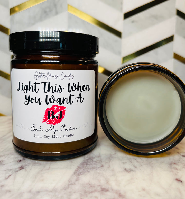 Light When You Want A BJ Candle