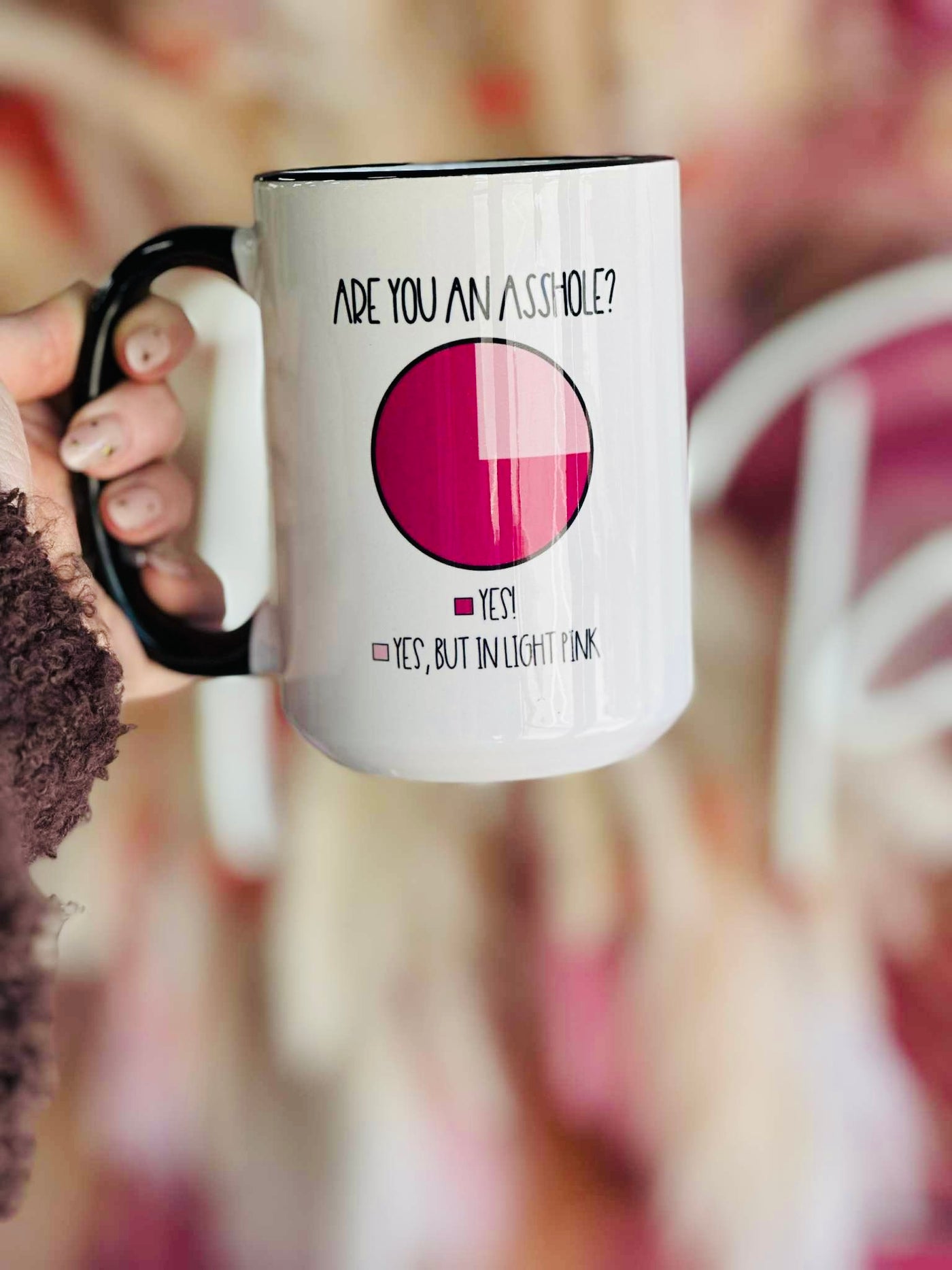 Asshole Pie Chart Coffee Mug