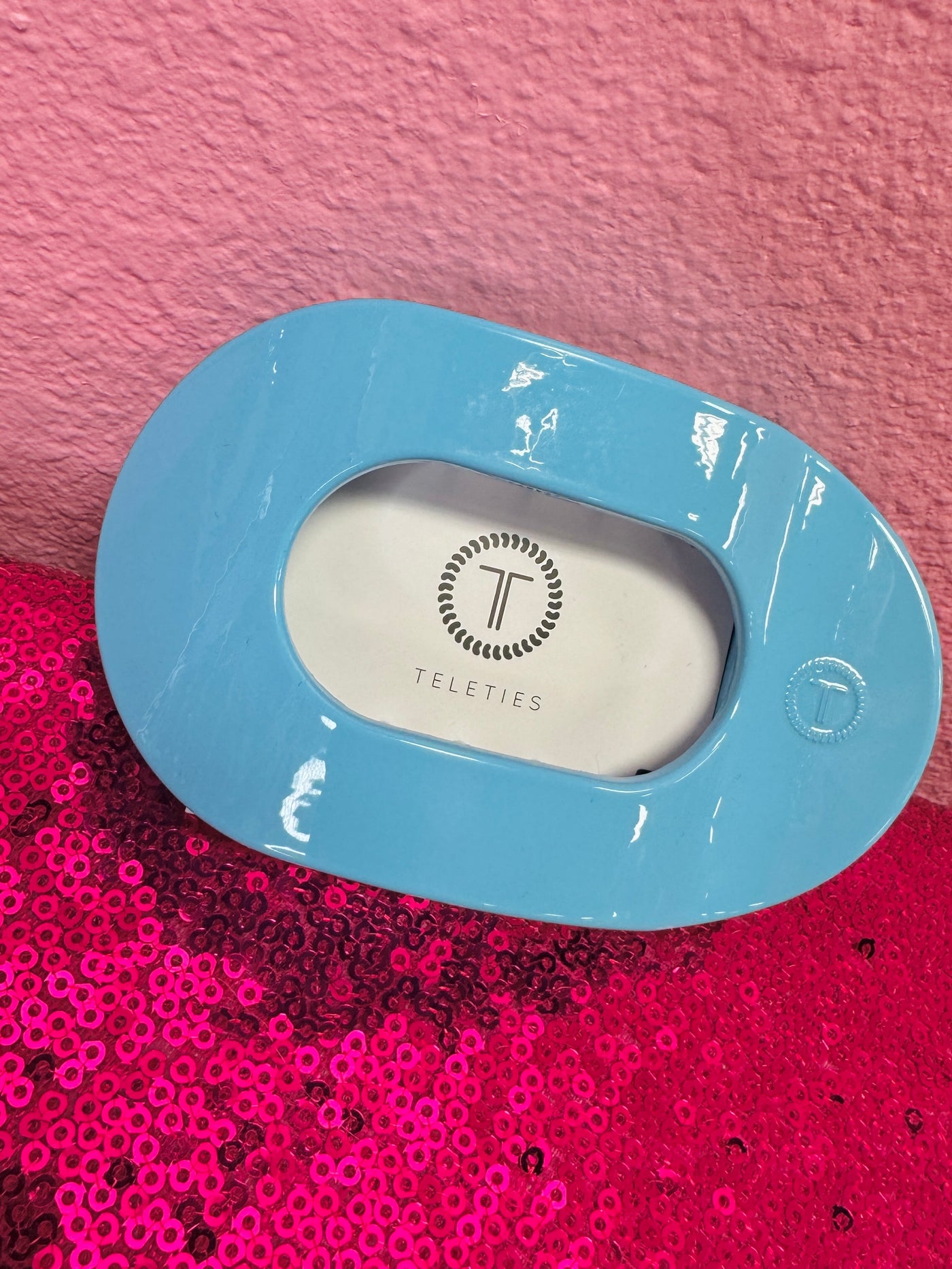 Summer Sky Round Flat Hair Clip