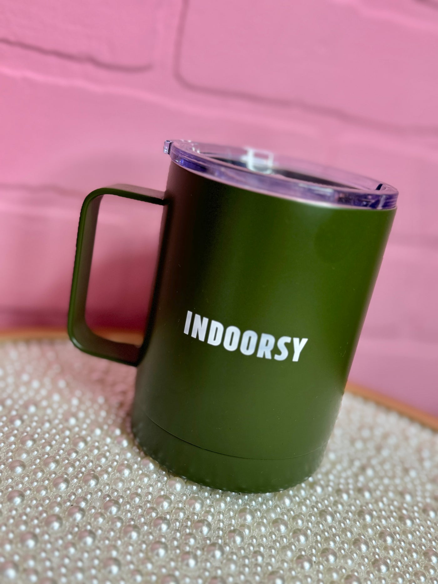 Indoorsy Green Travel Mug