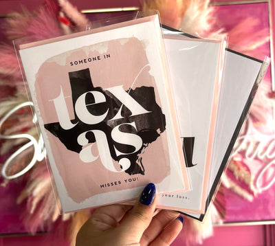 Someone in Texas Misses You Greeting Card