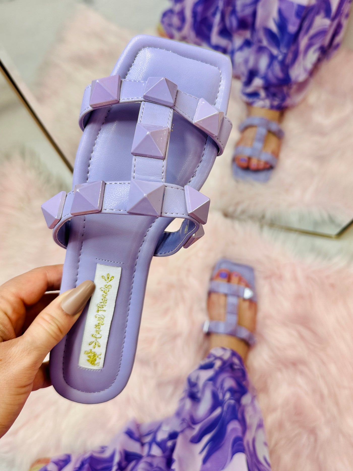Poppy Purple Sandals