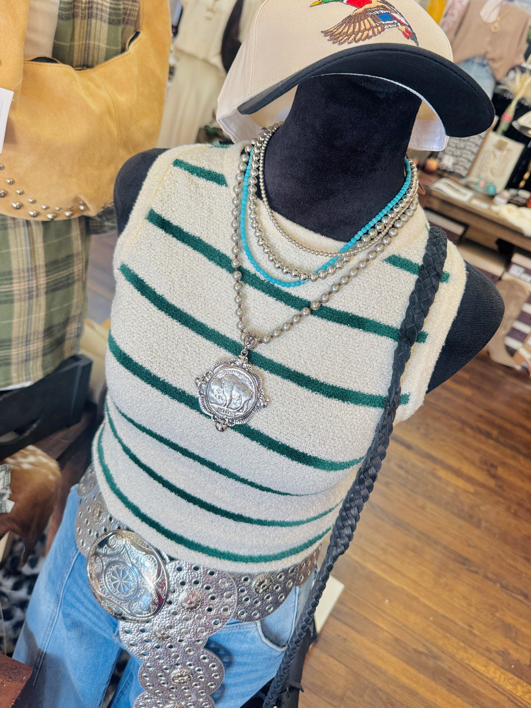 Sunset Stripe Sweater Tank