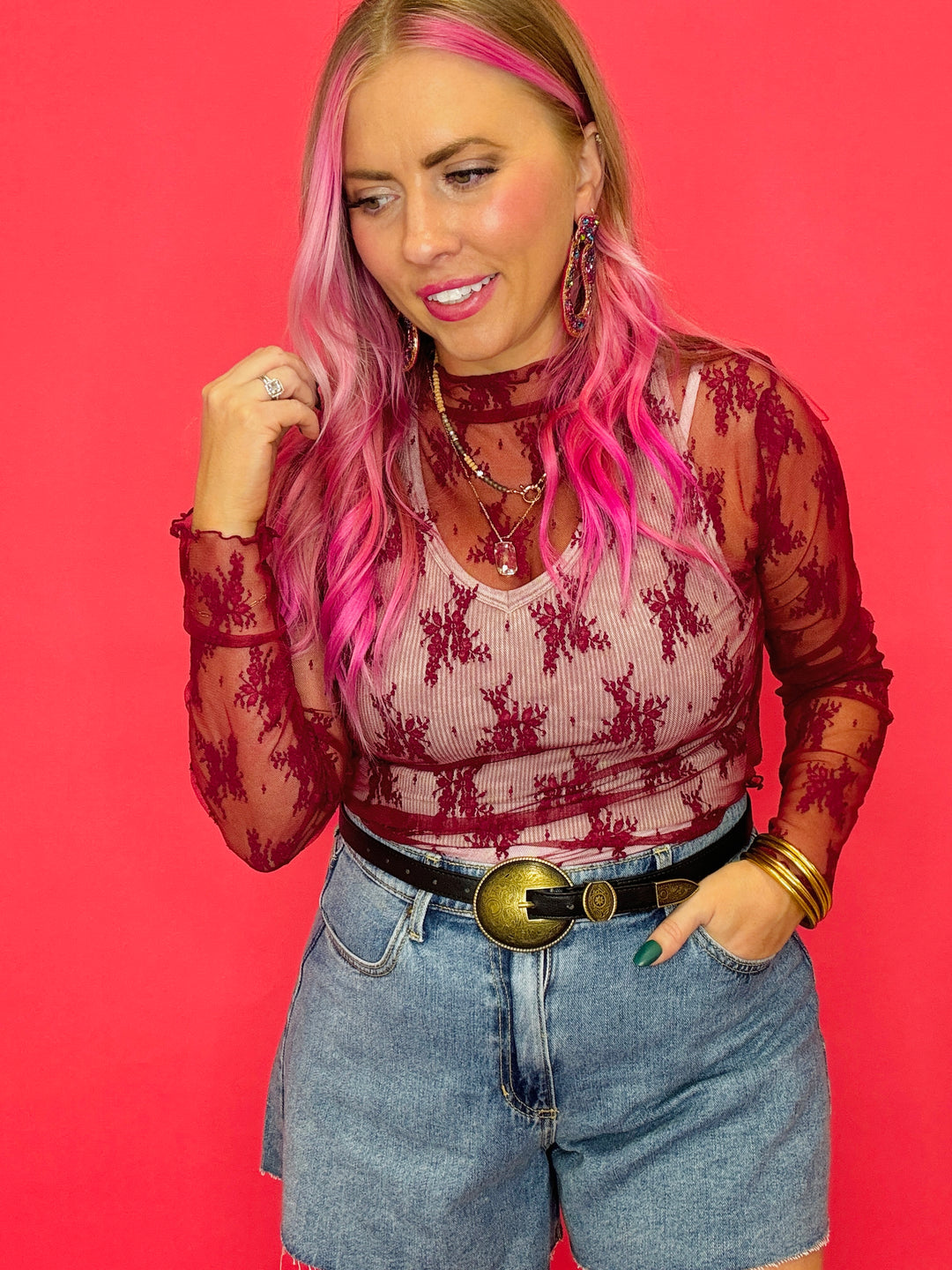 The Delilah Lace Layering Top
