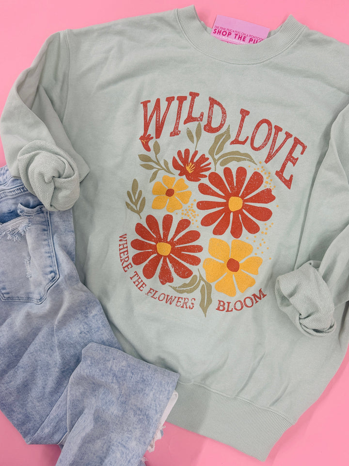 Wild Love Flowers Sweatshirt