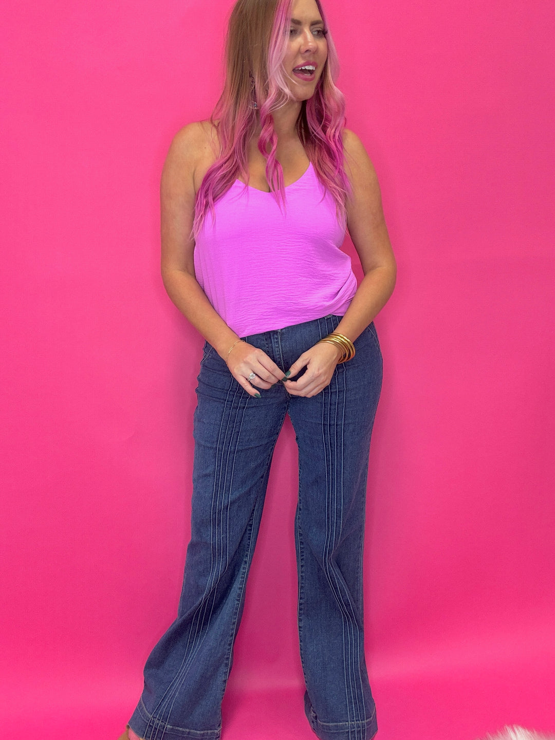 The Callie Adjustable Strap Cami Top