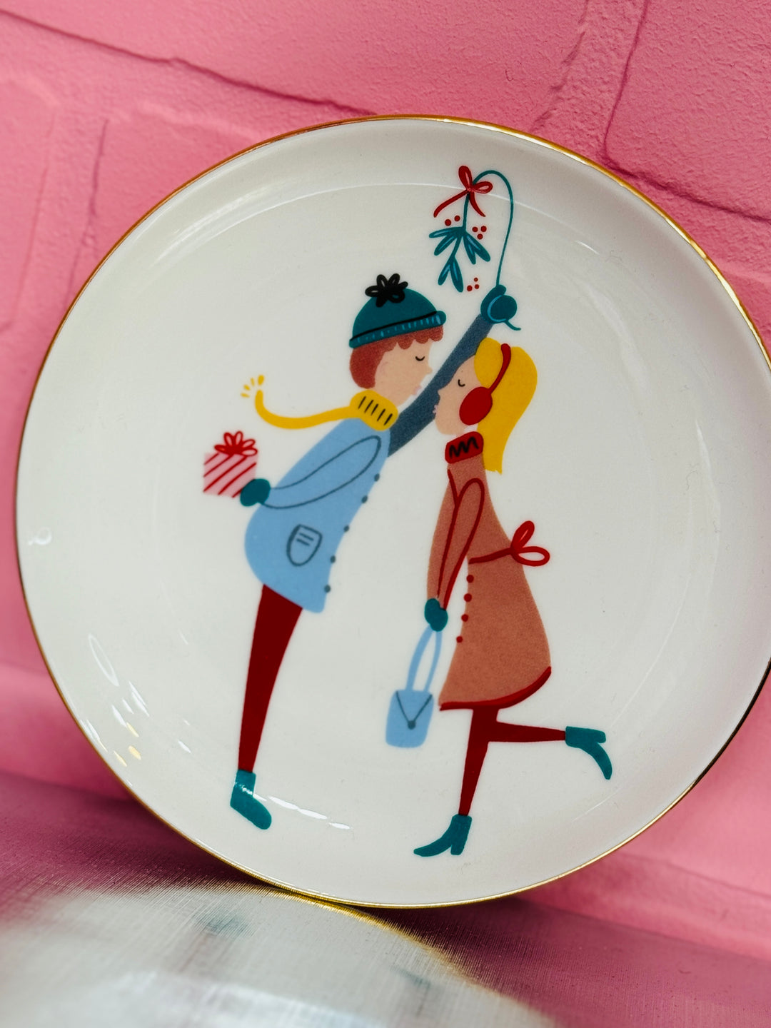 Mistletoe Appetizer Plate