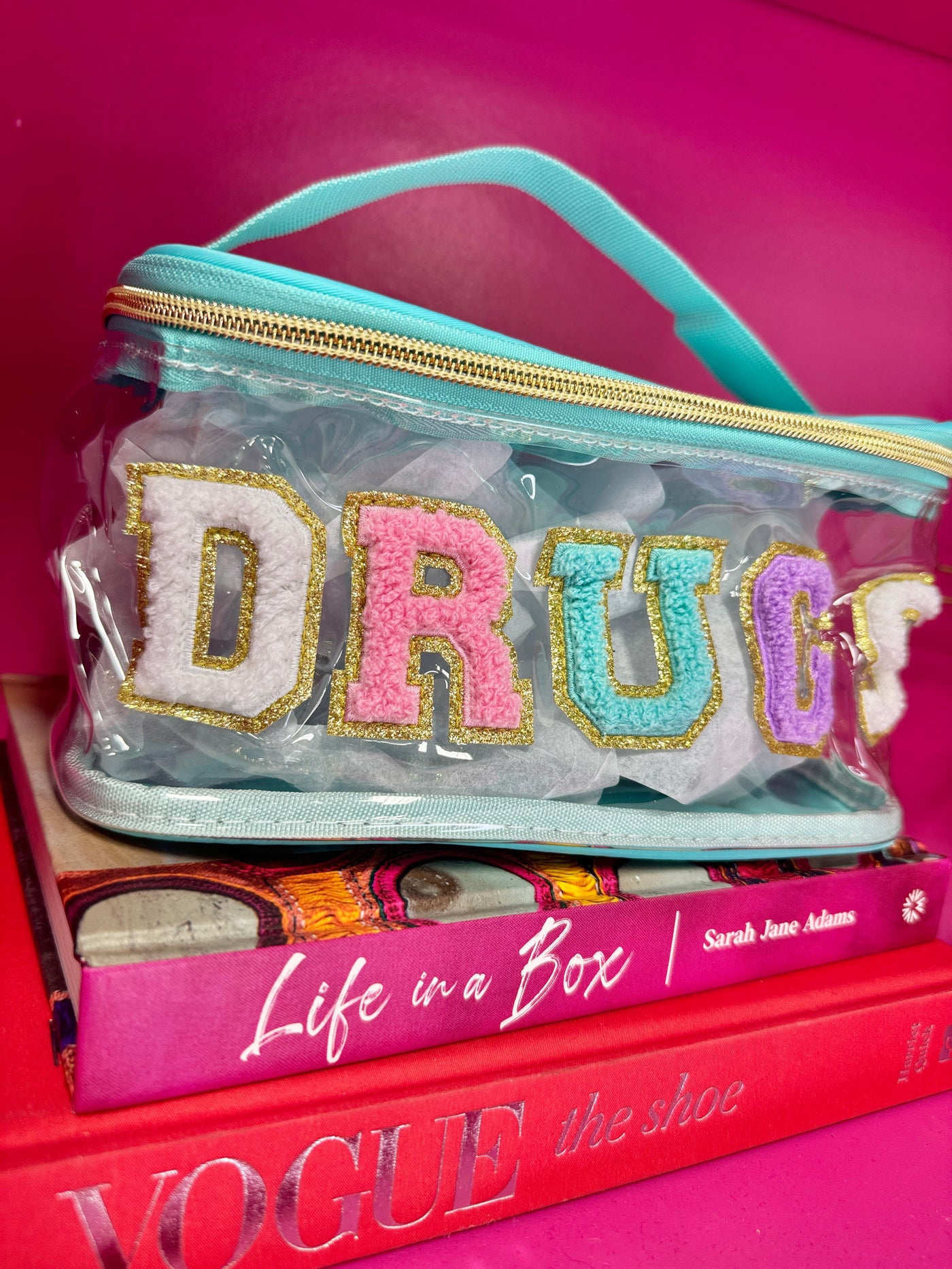 Drugs Chenille Clear Makeup Case