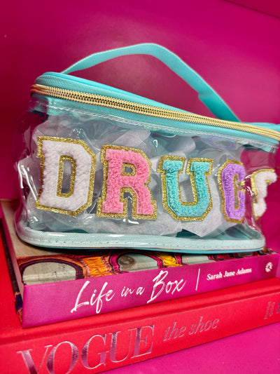 Drugs Chenille Clear Makeup Case