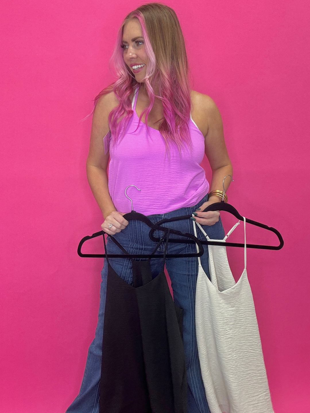 The Callie Adjustable Strap Cami Top