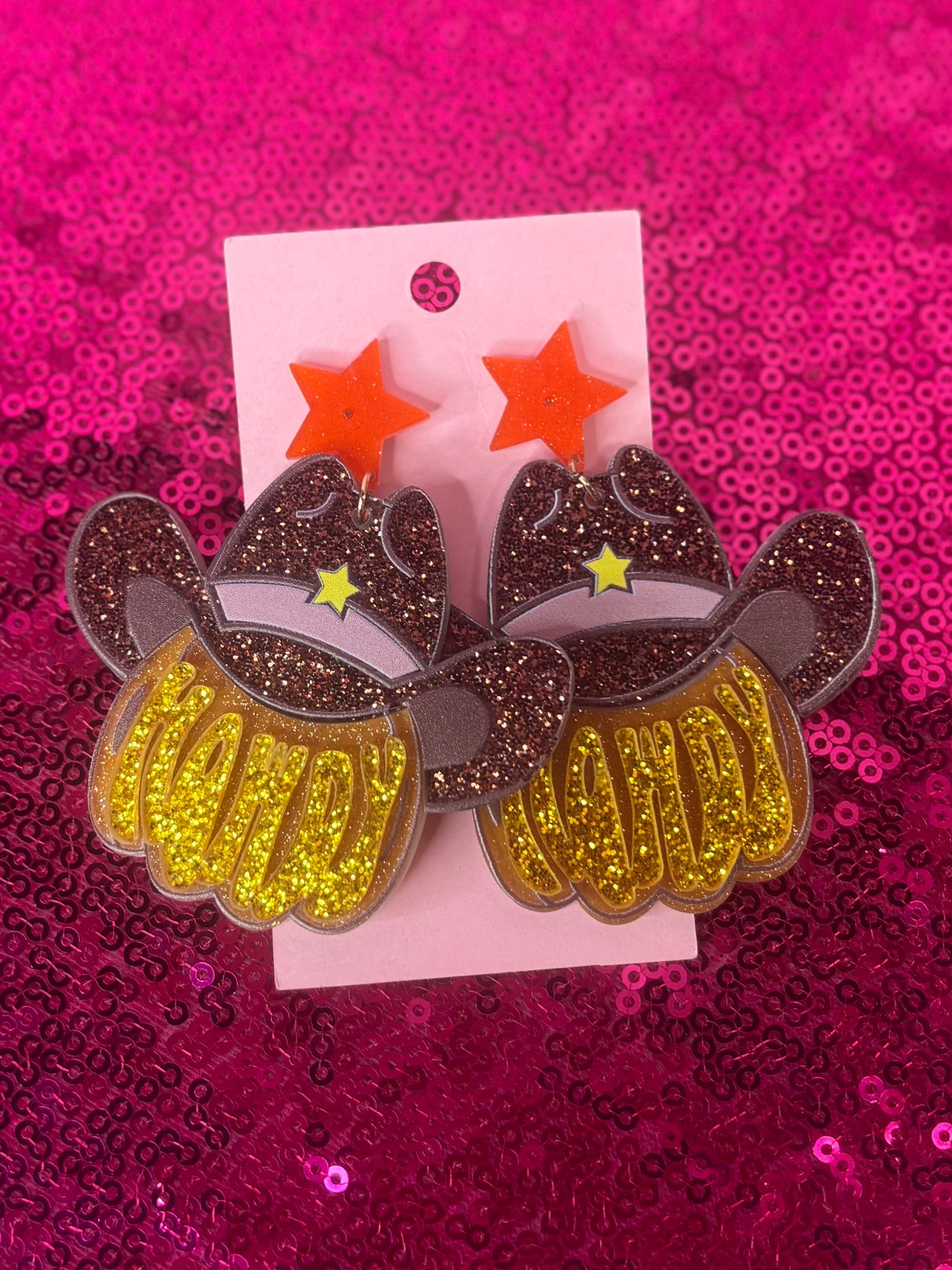 Howdy Pumpkin Earrings