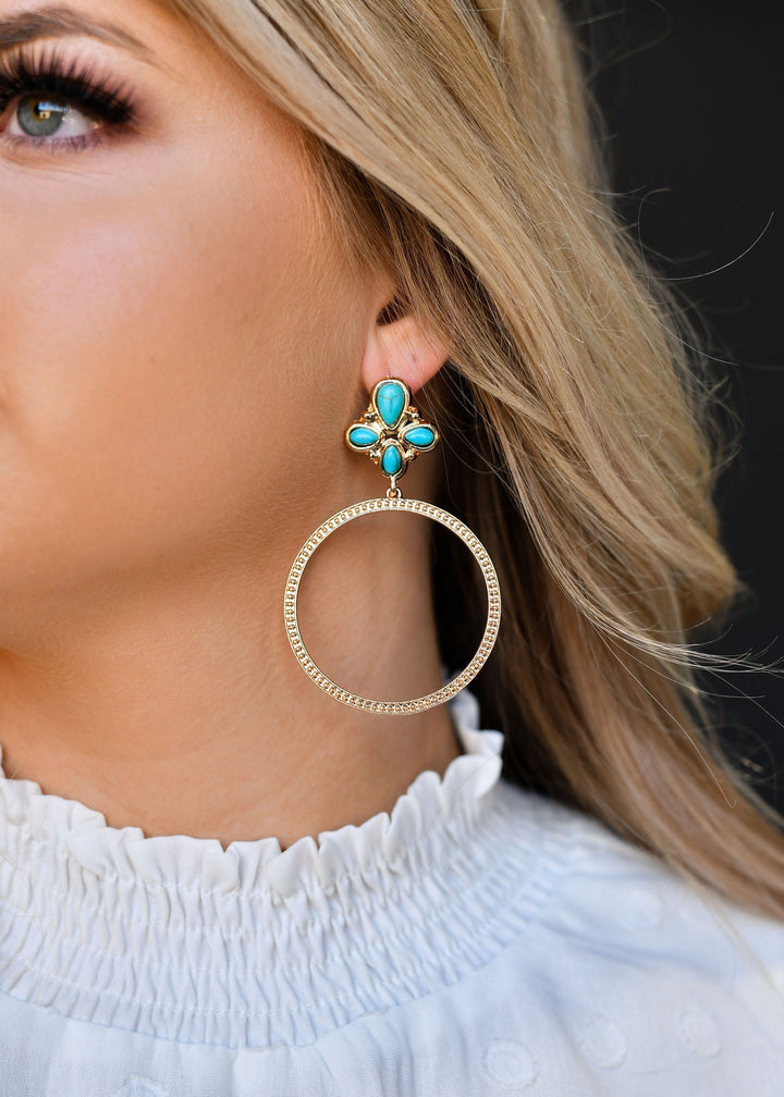 The Daisy Cluster Hoop Earrings