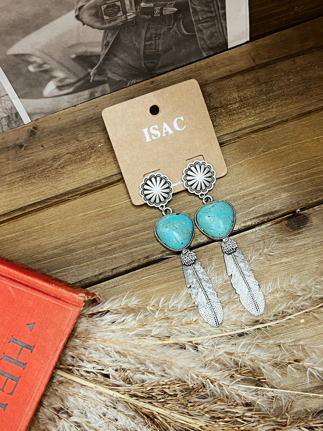 Desert Sky Feather Statement Earrings