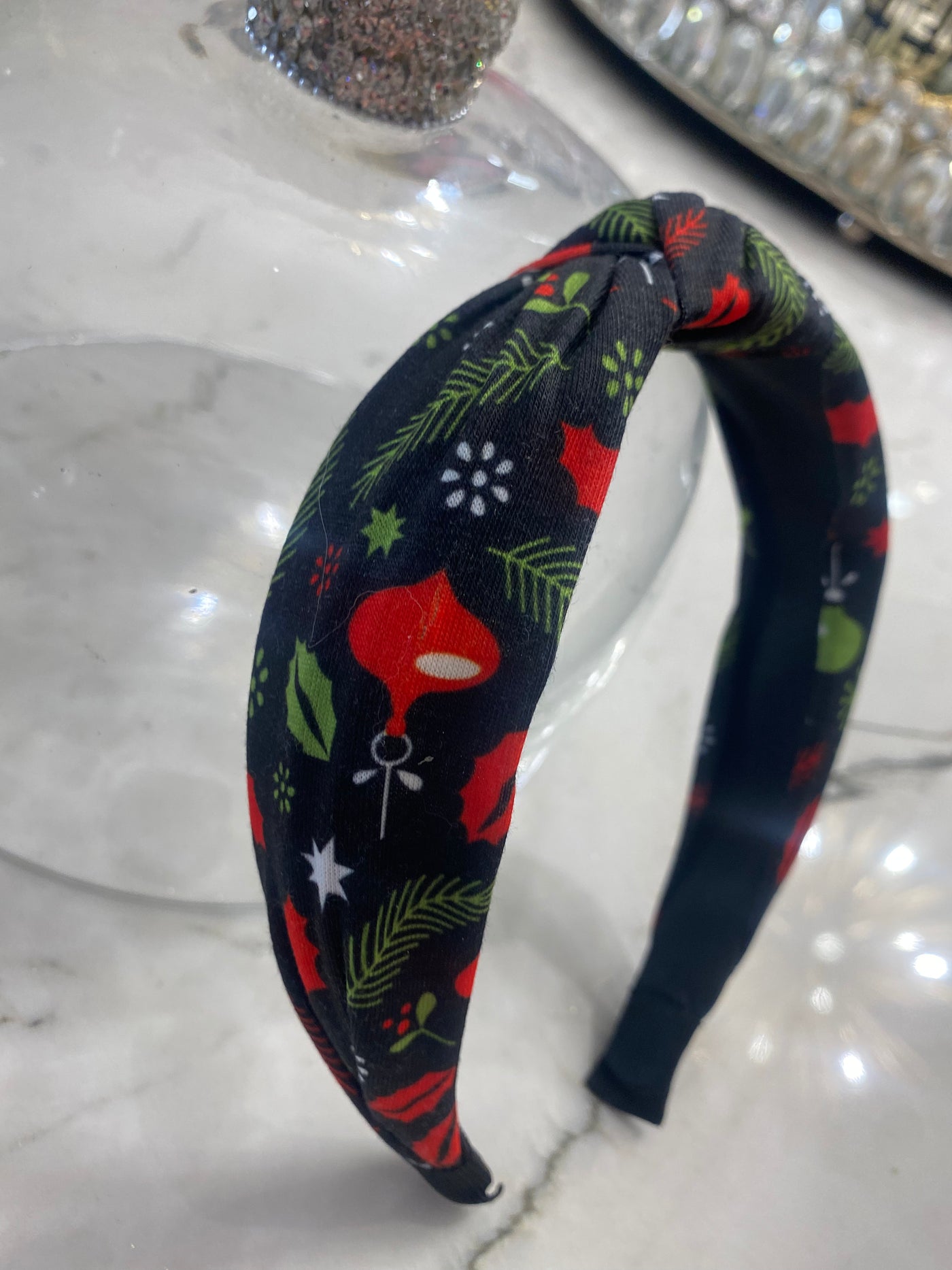 Holly Black Christmas Headband