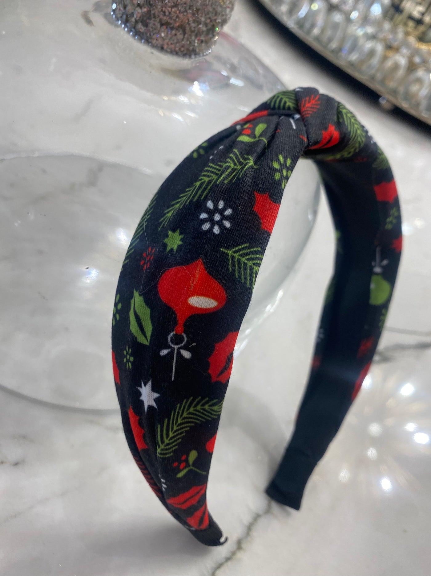 Holly Black Christmas Headband- SALE